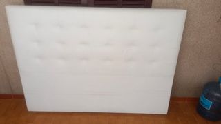 Cabecero cama blanco - piel sintética