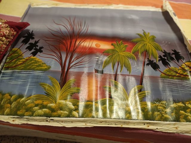 Cuadro Lienzo Tropical - Pintura