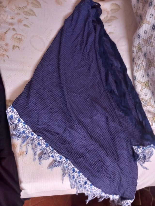 Mantón flamenco infantil - Rojo y blanco