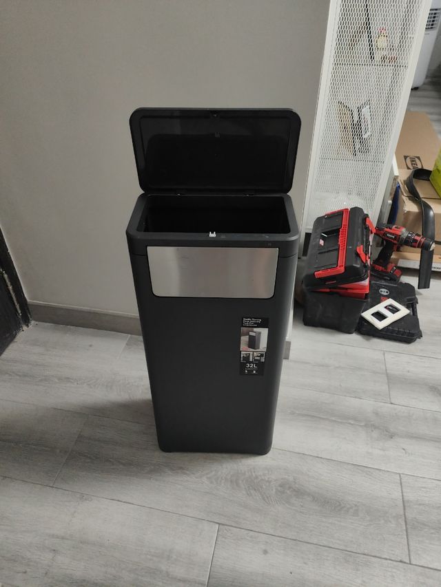 Cubo basura 32L - Doble apertura