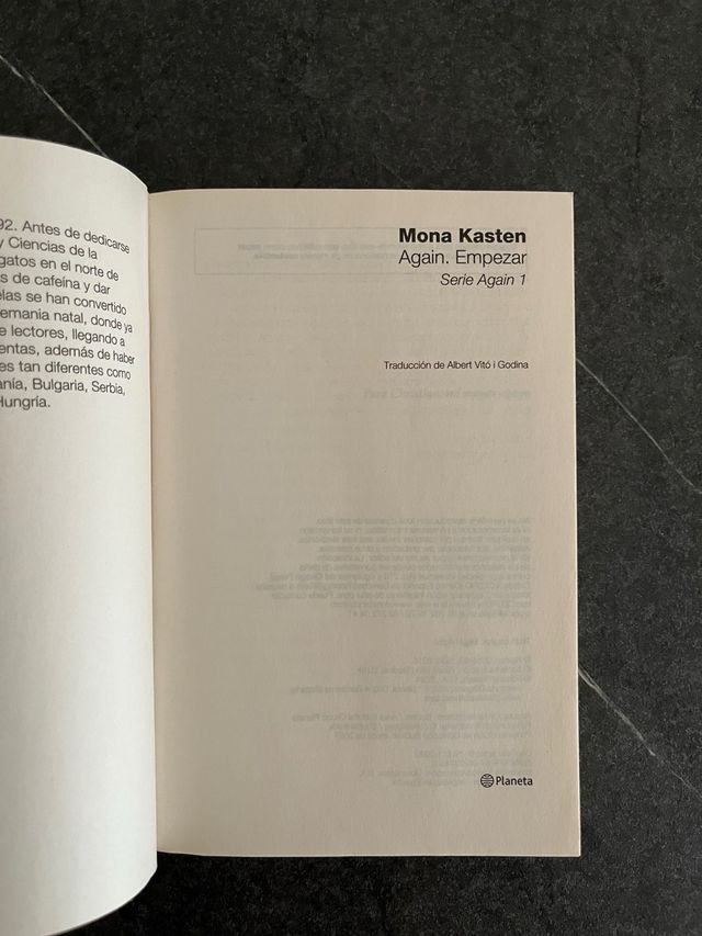 Again. Empezar y Again. Confiar