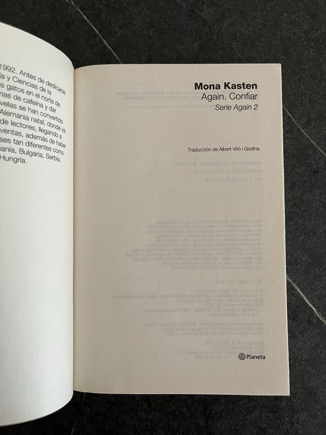 Again. Empezar y Again. Confiar