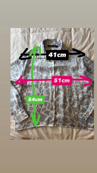 Blusa Zara azul M - Talla 38