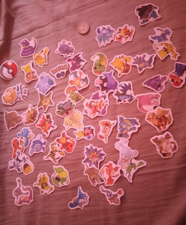 Pegatinas Pokémon - 100 unidades