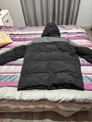 Chaquetón invierno negro gris XXL