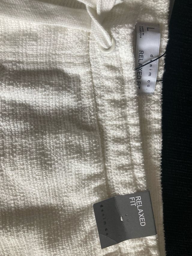 Bermuda blanca hombre L