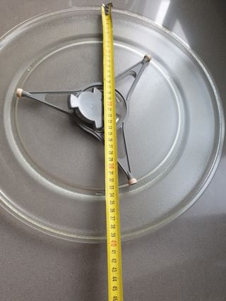 Plato cristal horno microondas Ikea 40cm