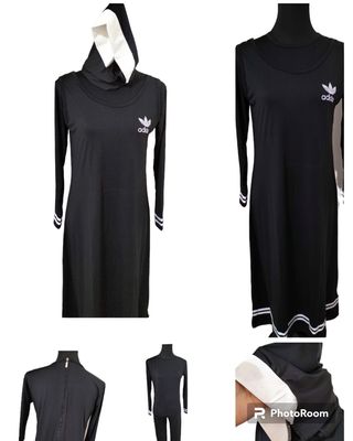 Burkini - Costume intero nero. Nuovo