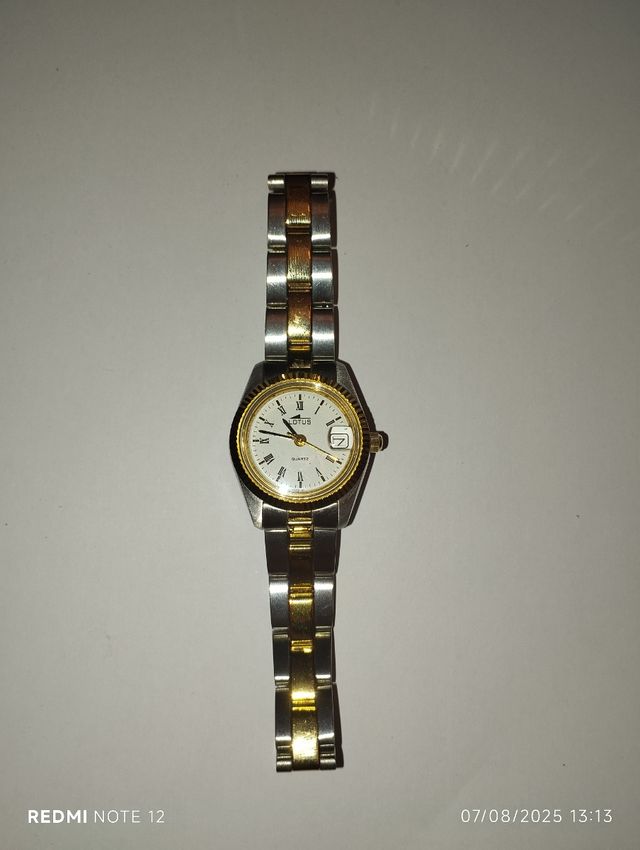 Reloj Lotus señora dorado y plateado