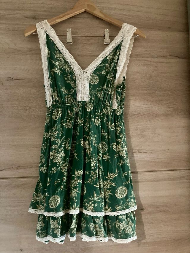 Vestido verde. Talla S