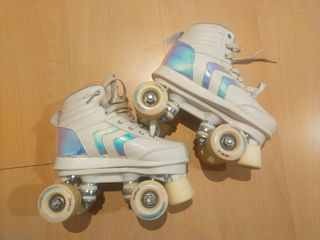 Patines Oxelo 4 ruedas, blancos