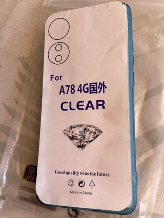 Custodia Oppo A78 4G - Blu trasparente