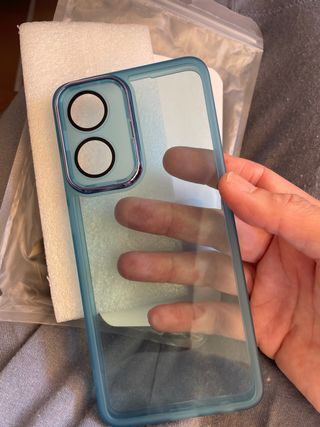 Custodia Oppo A78 4G - Blu trasparente