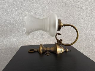 Aplique pared dorado | Lámpara vintage
