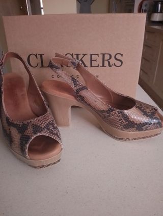 Zapatos Clackers tacón serpiente 39
