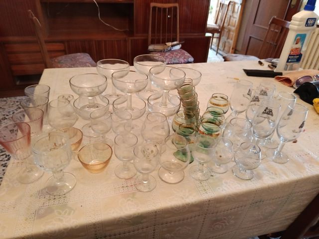 Copas cristal vintage - 30uds