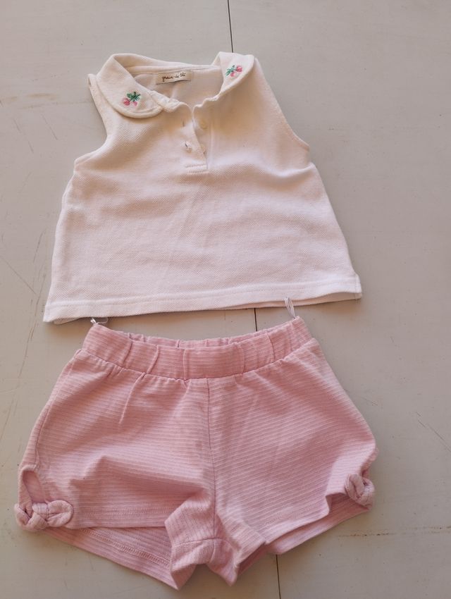 Conjunto niña verano talla 12 meses