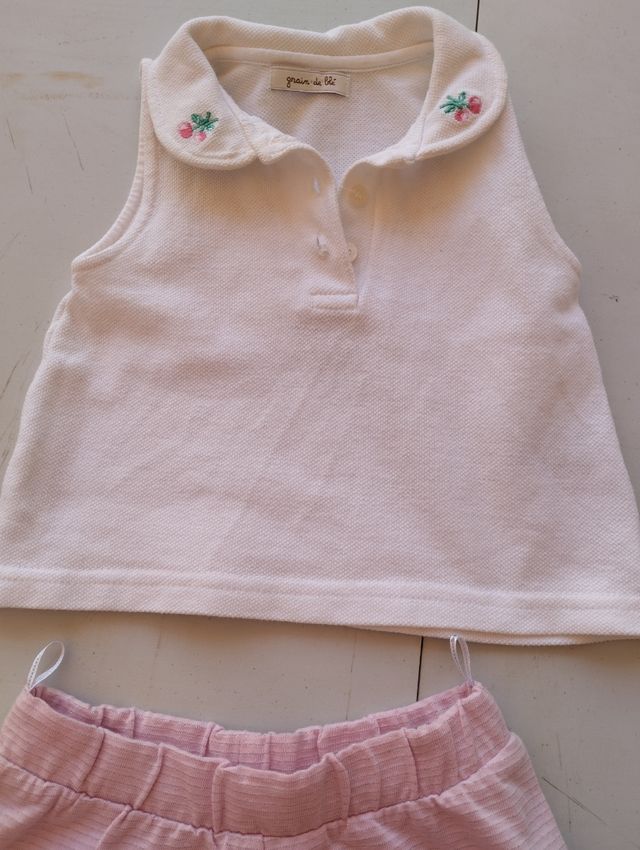 Conjunto niña verano talla 12 meses
