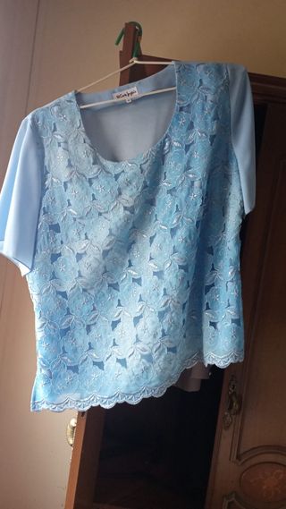 Vestido fiesta mujer azul