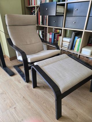 Reposapiés POÄNG IKEA - beige lino