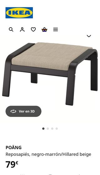 Reposapiés POÄNG IKEA - beige lino