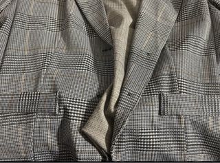 Americana cuadros gris-blanco New Fashion