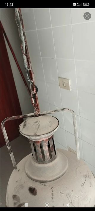 Lampada vintage a sospensione metallo