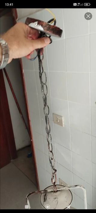 Lampada vintage a sospensione metallo