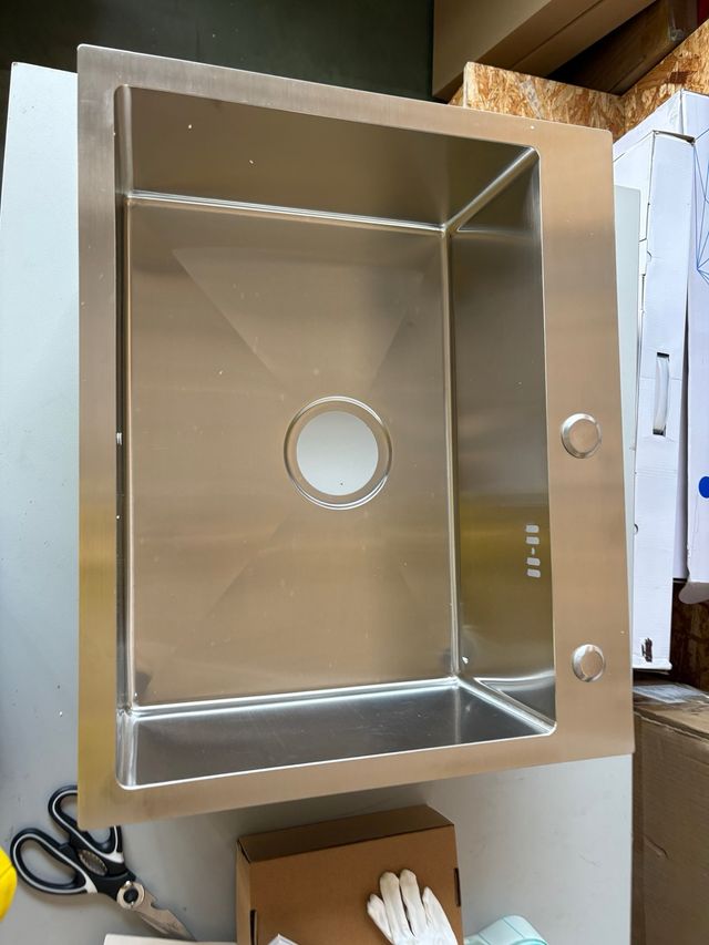 Fregadero acero inoxidable 57x44 cm