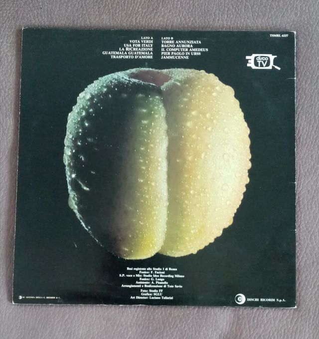 Vinile Squallor - Tocca l'albicocca