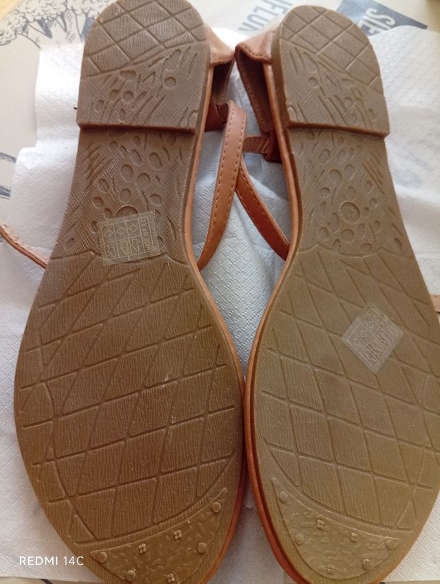 Sandalias INEXTENSO doradas 41