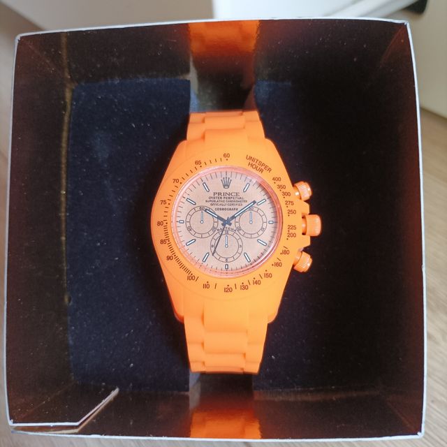 Orologio Fluo Arancione