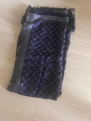 Bufanda Louis Vuitton azul marino