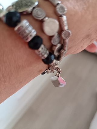 Pulseras acero triples 