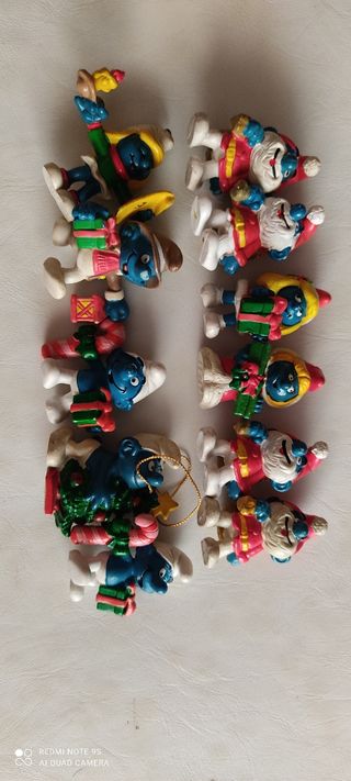 Pitufos Navidad Vintage (15 unidad)