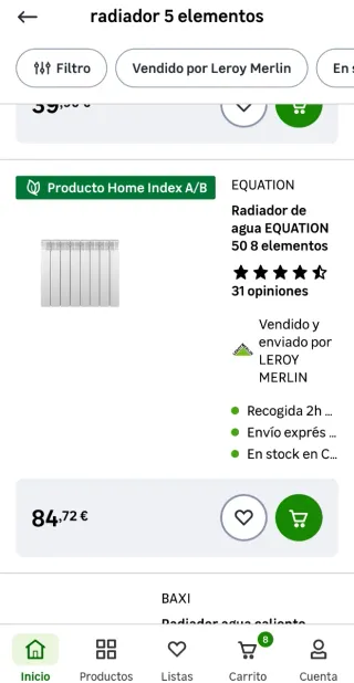 Radiadores agua Aluminio varias medidas nuevos