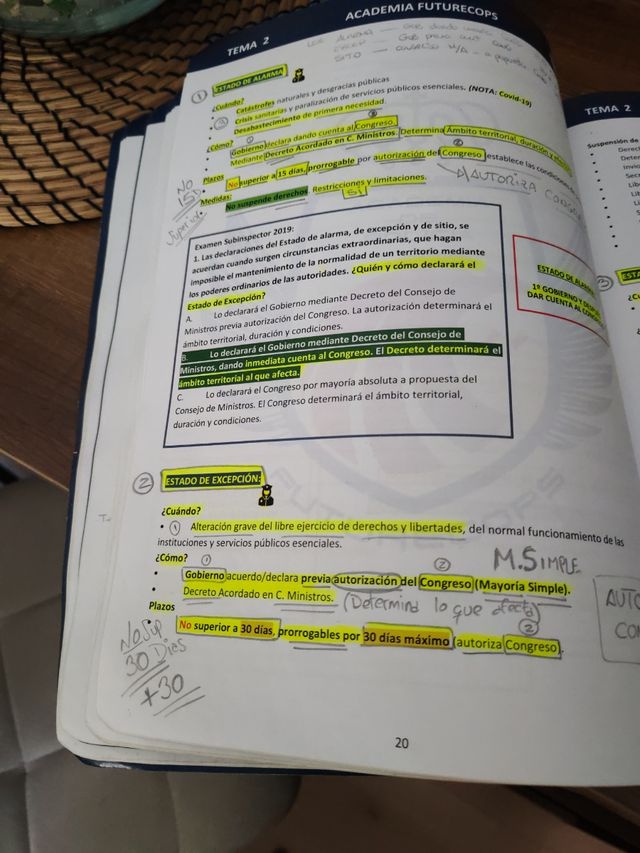 Temario oposición policía municipal de Madrid