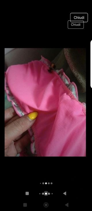 Bikini animalier marrone e rosa