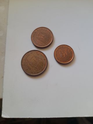 3 monete Spagna 1999-2000