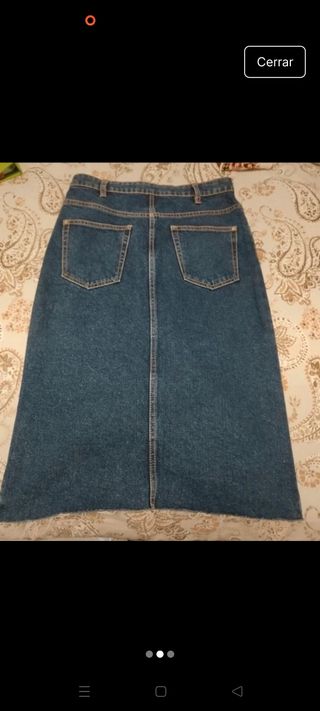 Falda vaquera Zara - M