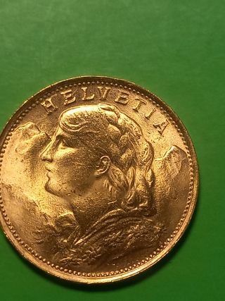 20 Franchi Oro Svizzera 1935