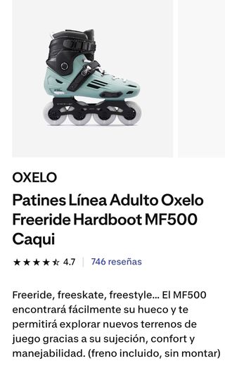 Patines Oxelo Freeride: ¡Como nuevos!