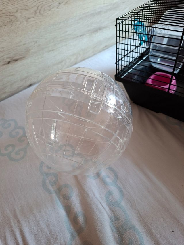 Jaula hamster + accesorios