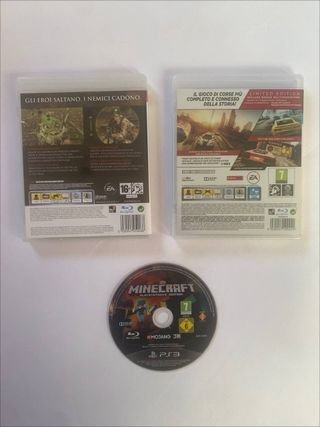 3 Giochi PS3: Minecraft, NFS, Medal of Honor