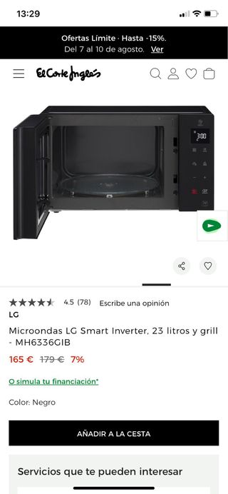 Microondas LG - Smart Inverter