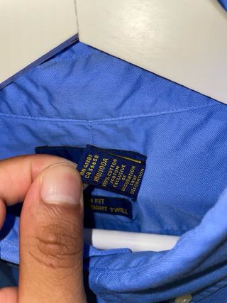Camisa Polo Ralph Lauren Slim Fit Azul Logo L