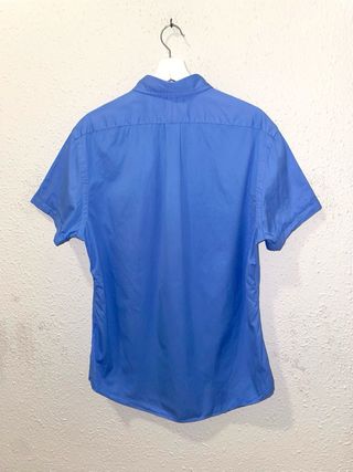 Camisa Polo Ralph Lauren Slim Fit Azul Logo L