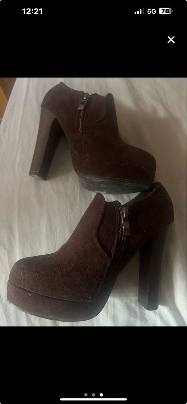 Bota Marrón tacón alto