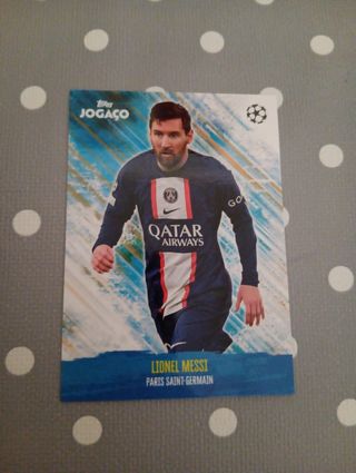 Cromo Messi PSG Topps JOGAÇO CHAMPIONS LEAGUE 