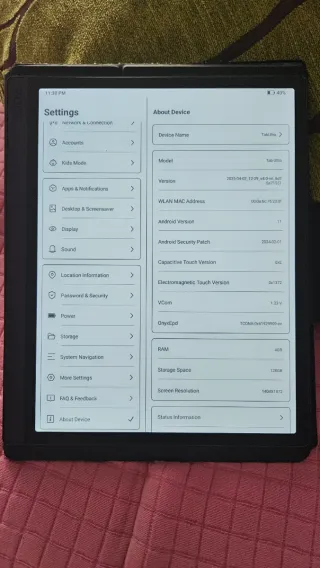 Onyx Boox Tab Ultra - Blanco y Negro